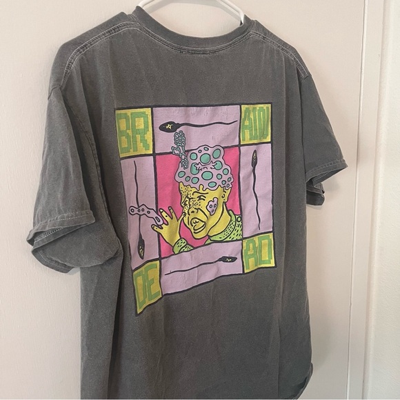 Brain Dead Spermicide Tee Short Sleeve T-Shirt Gray Men’s Medium - Picture 1 of 9